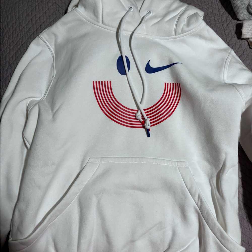 Nike white team USA hoodie